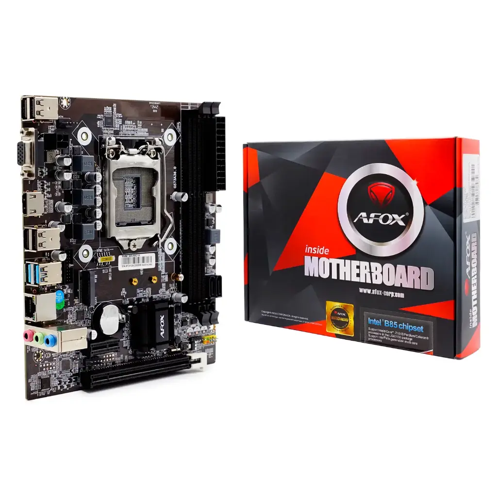 Placa Madre Afox Micro ATX – B85, LGA 1150, DDR3, HDMI, NVMe