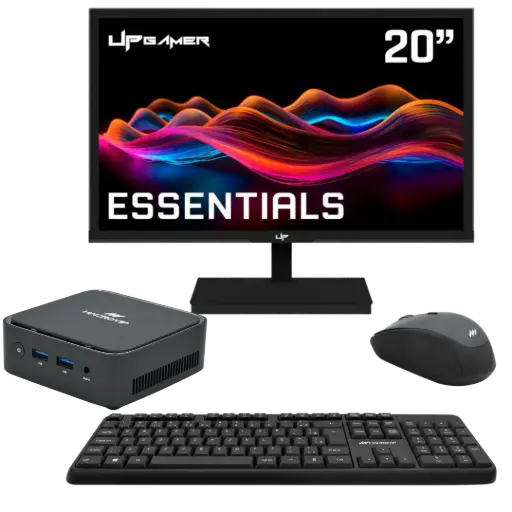 [55220] PC Montado con Monitor de 20" + Teclado y Mouse Inalámbricos